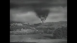 1948 Superman Serial Chapter 01 Superman Comes To Earth Clip 2 Tornado