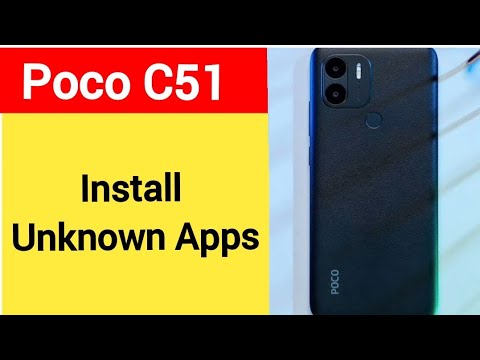 How to install unknown apps, install APK, Poco C51 me How to install unknown apps, install APK, Poco C51 me