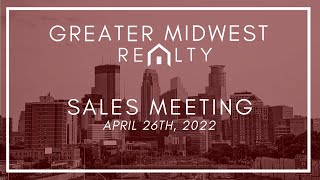 April 26th, 2022 Sales Meeting