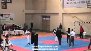 42kg Oznur Guven vs Gizem Oner (Turkish Junior Nationality Taekwondo Team Electi