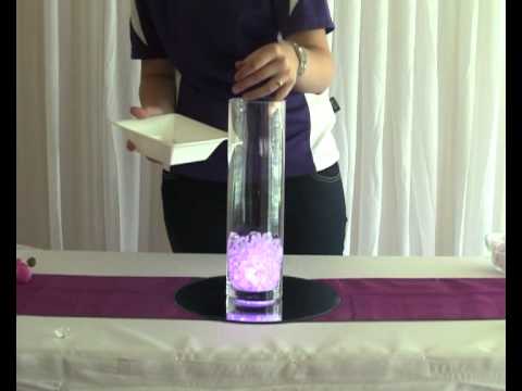 How to Create a Magenta Orchid Spray Wedding or Party Table Centrepiece 