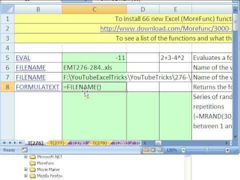 FILENAME gives workbook