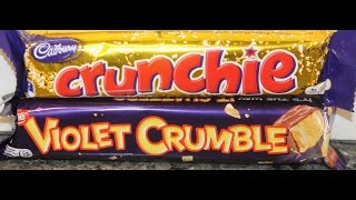 Cadbury Crunchie vs Nestle Violet Crumble Blind Taste Test