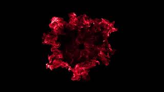 Red Shockwave Vfx Effect Black Screen