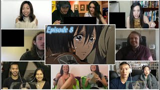 Attack On An Shingeki No Kyojin Season 1 Episode 8 Reaction Mashup 進撃の巨人