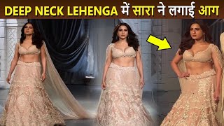 Uff Sara Ali Khan Hot Ramp Walk With Aditya Roy Kapur