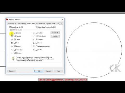 Autocad Tutorial full - Truy bắt điểm thường trú và tạm trú
