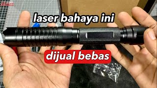 Uji Laser Biru Cl 3 Pakai 2 Baterai Harga 900 Ribuan