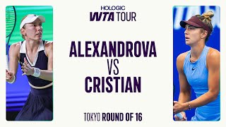 Ekaterina Alexandrova Vs. Jaqueline Cristian 2025 Tokyo Round Of 16 Wta Match Highlights