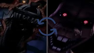 Fnaf 4 And Fnac 3 But They Have Swapped Jumpscare Sounds