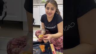 Melekazad Eating Pizza In The Kitchen
