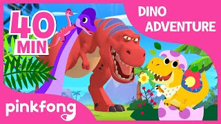 Tyrannosaurus Rex and more | +Compilation | Dino Adventure | Pinkfong Songs for 