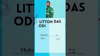 Rehmanullah Gurbaz Vs Litton Das Odi Batting Stats