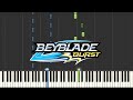 BEYBLADE BURST: Opening Theme Our Time (Piano Tutorial) [Synthesia]