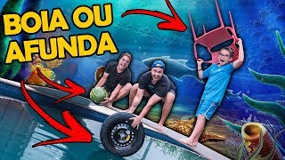 Desafio Boia Ou Afunda Pneu De Carro E Melancia