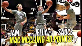 Mac Mcclung 40 Point Jam, Jelly & Sauce Ref Almost Ruins Windmill Dunk Arbys Clic