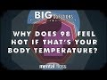 Why does 98 degrees feel hot if that's your body temperature?...