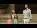 Los Reyes, la Princesa de Asturias y la Infanta Sofia, en el Palacio de Marivent