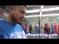 Robert Garcia mayweather looked great sparring but he wasnt sparing manny pacquiao