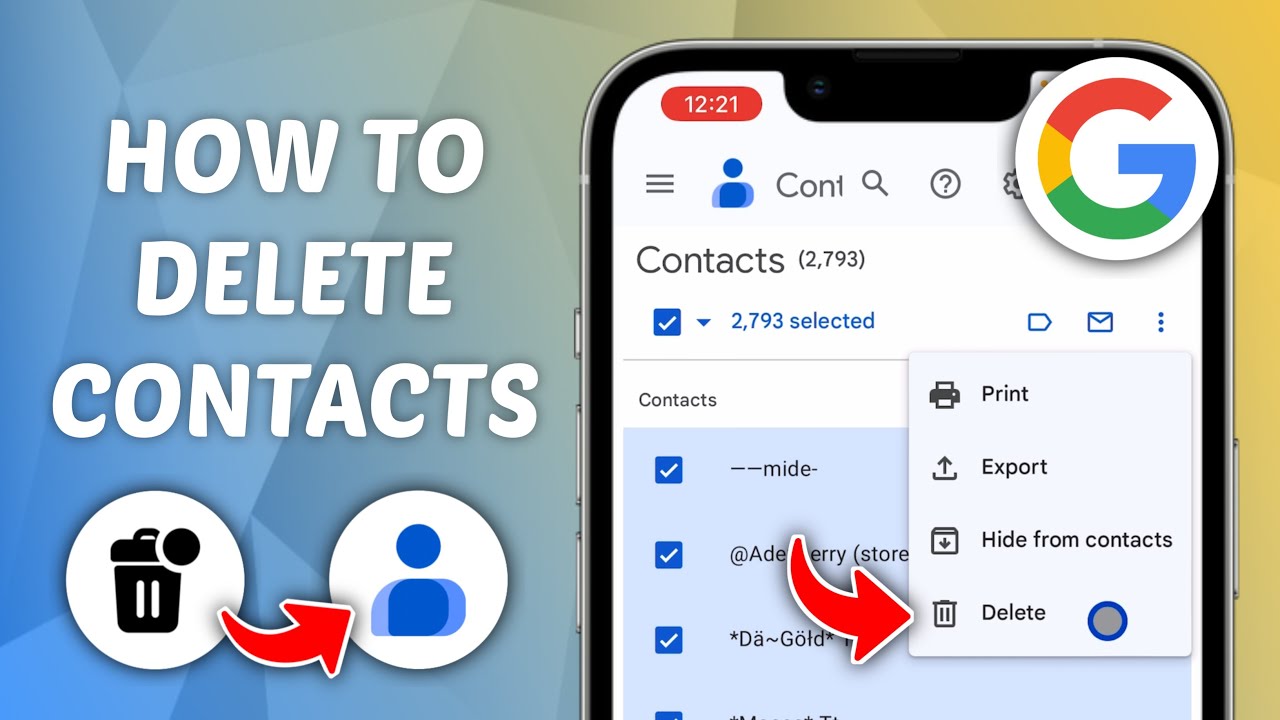 How to Delete Contacts from Google Account (iPhone & How to Delete Contacts from Google Account (iPhone &