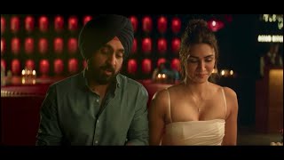 First Time Diljit Dosanjh & Kriti Sanon Romantic Seen In Crew Movie