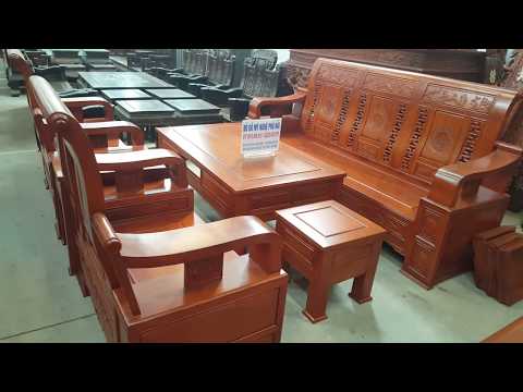 Bộ Bàn Ghế Gỗ Phòng Khách Đẹp Kiểu Dáng Hiện Đại, Bộ Bàn Ghế Gỗ Hương 0972.690.610