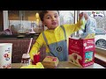 Kids Pretend Play with McDonald’s Drive Thru || Minion Driving Parents car to McDonalds (SKIT)