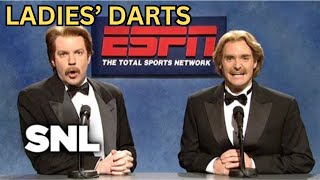 These Guys Are Ruthless Snl Espn Clic Ladies Darts -Reaction