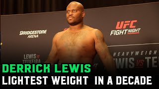 Ufc Nashville Official Weigh-Ins Derrick Lewis Weighs In Career Lightest