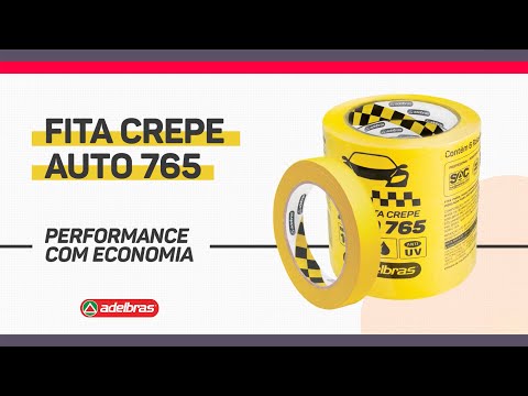 Fita Crepe Amarela Automotiva Anti UV 765