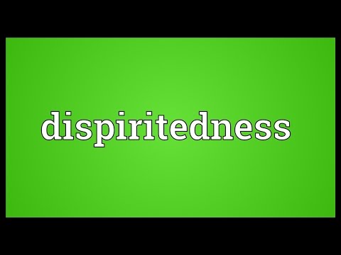 Header of dispiritedness