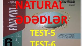 Güvən nəşriyyatı 6-cı sinif 2022. Natural ədədlər.(Test-5; Test-6)