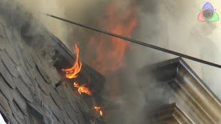 Пожар на Солянке, возле Администрации Президента