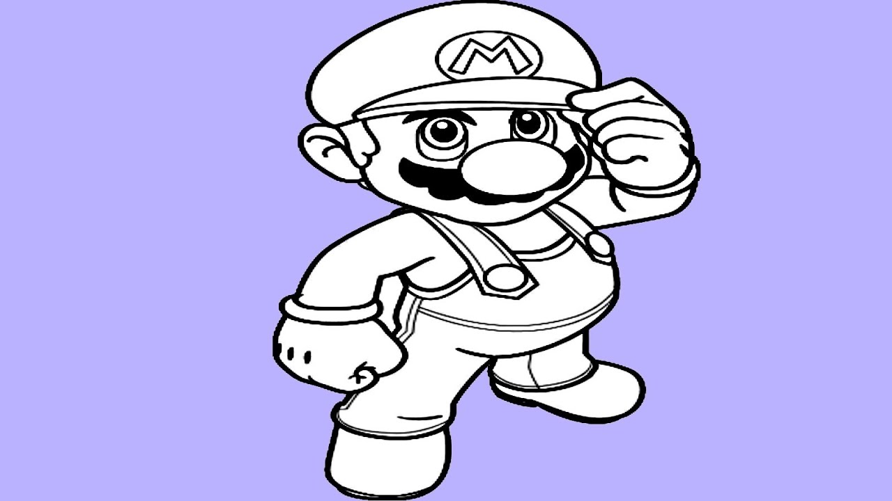 Super Mario - How to draw Super Mario - how to draw Mario - YouTube