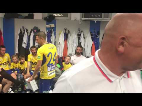 Radost kabiny po utkn s Bohemians (14.5.2017)