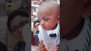 Baby Farzin##tasting lemon for first time##funny face## viral