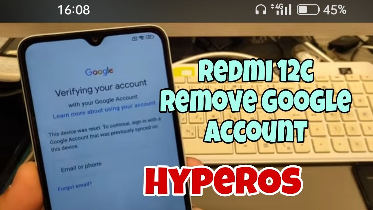 HyperOs! Xiaomi Redmi 12C, Remove Google Account, Bypass HyperOs! Xiaomi Redmi 12C, Remove Google Account, Bypass