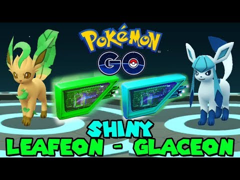 NEW SHINY EEVEELUTIONS IN POKEMON GO - SHINY LEAFEON & SHINY GLACEON