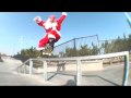 Video footage of Santa Claus skating the Lion's Den Skatepark in Fresno, CA