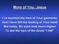 More of You Jesus (worship video w/ lyrics)