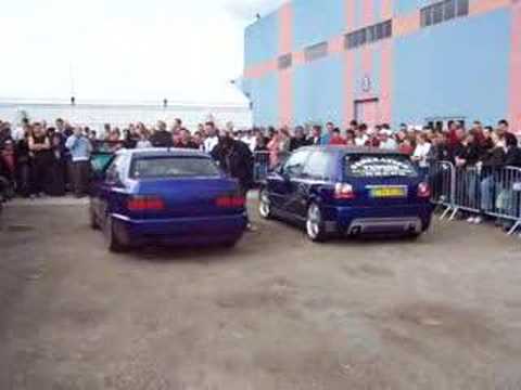 WV vento vr6 VS golf 3 vr6 by pti flo