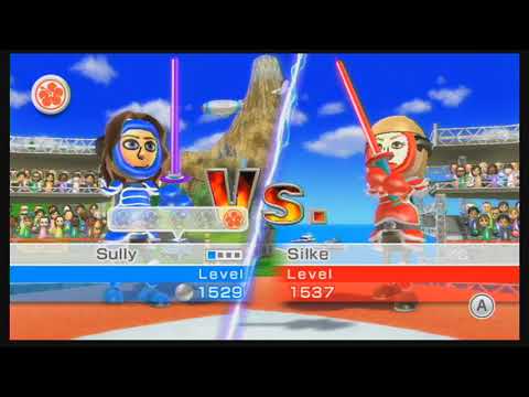 Wii Sports Resort Swordplay Duel: Sully VS. Champion Matt + Purple Sword!