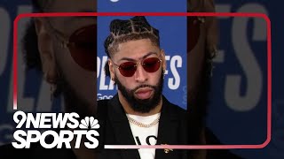 Lakers Anthony Davis Walks Out Of Press Conference After Nuggets Win Playoff Game At The Buzzer