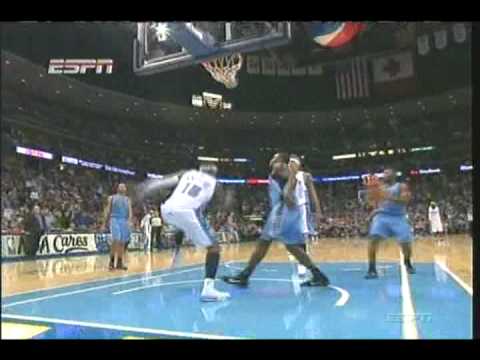 Carmelo Anthony Dunks on Paul Milsap Denver Nuggets vs Utah Jazz