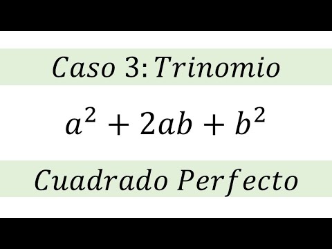 Caso tres - Trinomio cuadrado perfecto ejemplo 01