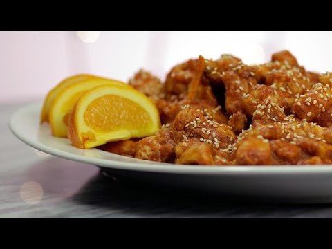 VIDEO : how to make p.f. chang's orange chicken | get the dish - more get the dish episodes: http://tinyurl.com/m8cmqa6 there's something that's just so comforting about eating a big bowl of ...