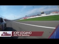 Joey Logano in car footage NASCAR Auto Club 400