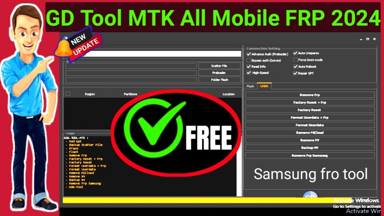 GD Tool MTK ! New Unlock Tool .Samsung Frp Bypass & Mi A GD Tool MTK ! New Unlock Tool .Samsung Frp Bypass & Mi A