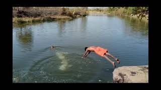Village Boy Swimming