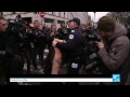 FRANCE - Topless FEMEN protesters target former IMF director Strauss-Kahn at pimping trial